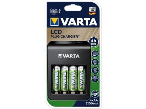 Varta 57687 AA/AAA 9V nabíječka baterií s LCD 4xR6 2100mAh