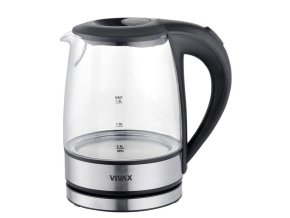 Vivax WH-120G 1,2l rychlovarná konvice sklo černá