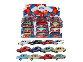Welly ŠKODA auto oficiální model Favorit, 100, Octavia 1:60 kov 7,5cm na volný chod mix