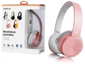 ALI BT sluch. AH02,FM,SD,rosegold AH02RG