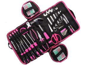 Sixtol Sada nářadí HOME PINK 120 BAG