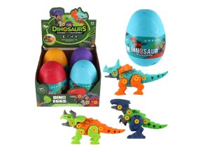 Teddies dinosaurus šroubovací ve vejci plast 15cm