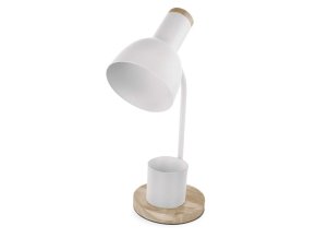 Stolní lampa POPPY na žárovku E27, bílá
