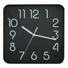 MAT hodiny nástěnné 25,3x25,3cm 3D ciferník sklo plast černé (615024)