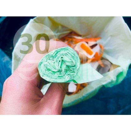 Kompostovateľné sáčky BioBag na bioodpad 30 l, 25 ks