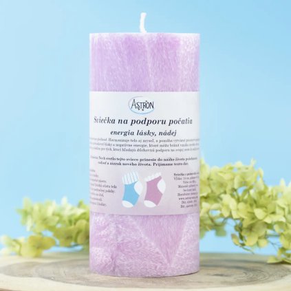 sviecka na podporu pocatia