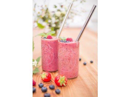 Nerezová slamka široká na smoothie (bez obalu)