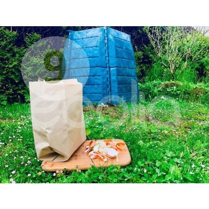 Kompostovateľné papierové vrecká Tierra Verde na bioodpad 9 l, 30 ks Objem 9 litrov