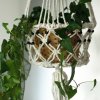 macrame zavesny drziak na kvetinac velky kvetinac s koralkami 1