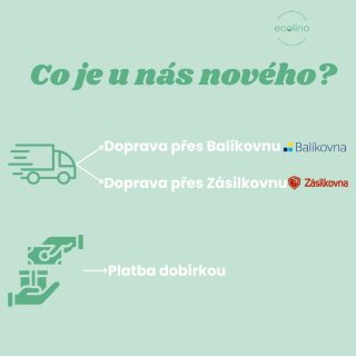 Za posledních pár týdnů jsme přidali nové způsoby dopravy i platby. 🚛 - K našemu nejoblíbenějšímu způsobu dopravy přímo do...