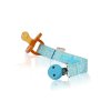 q5x HEVEA blue pacifier holder w pacifier