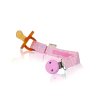 vwb HEVEA pacifier holder pink w pacifier