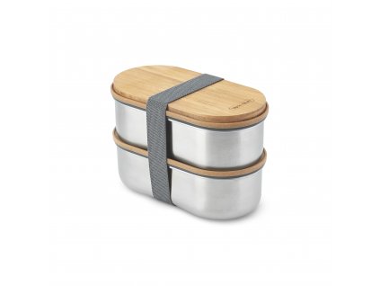Stainless Steel Bento Box angled