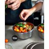 black blum meal prep bowl set x5 950ml with food