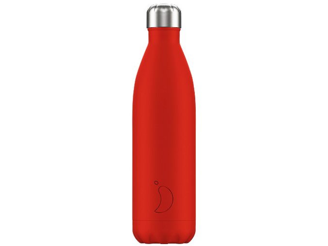 Nerezová fľaška Chilly's 750ml - Neon - Red