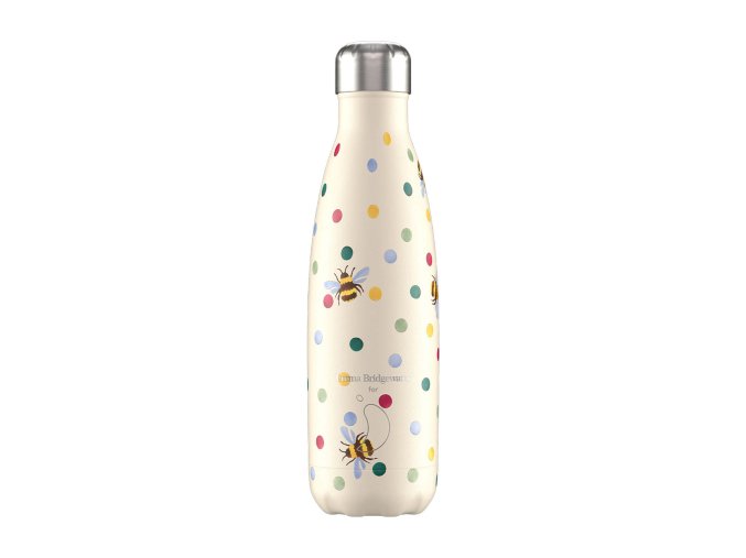 Nerezová fľaška Chilly's - Emma Bridgewater - Polka Dot and Bees