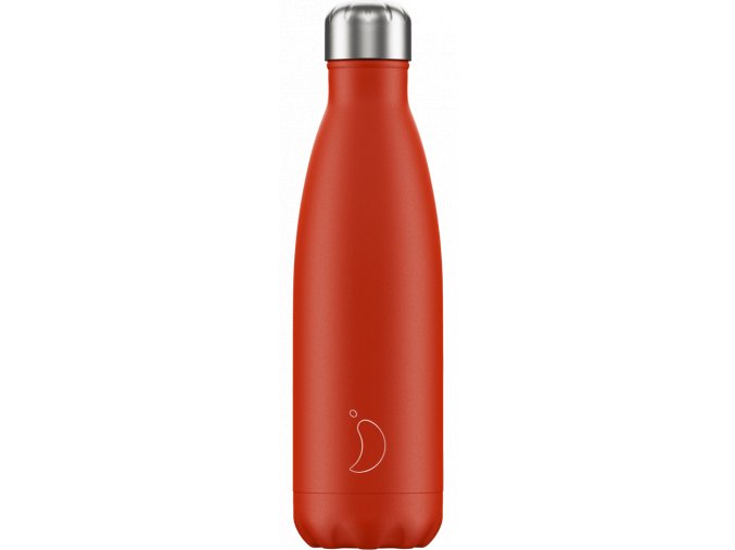 Nerezová fľaška Chilly's Neon Red