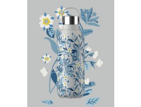 Nerezová fľaška Chilly's Seria 2 - Liberty - Brighton Blossom Granite Grey