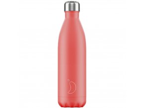 Nerezová fľaška Chilly's 750ml  - Pastel - Coral