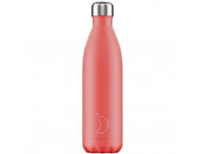 Nerezová fľaška Chilly's 750ml  - Pastel - Coral