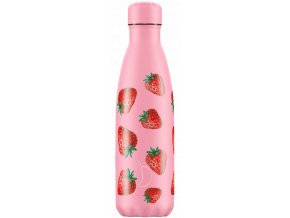 Nerezová fľaška Chilly's Icons Strawberry
