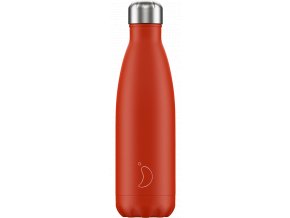 Nerezová fľaška Chilly's Neon Red