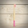 Biologicky rozložiteľný bambusová zubná kefka pre dospelých pink