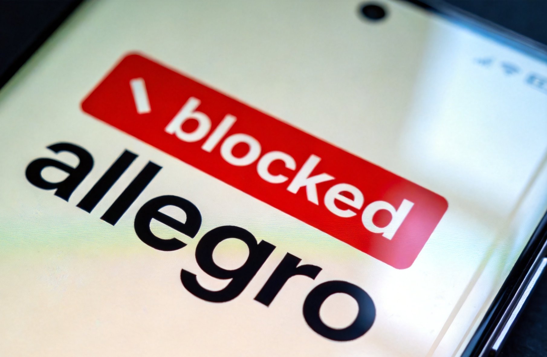 Blokace účtu na Allegro