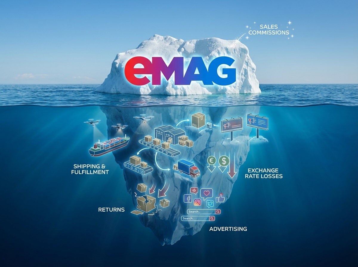 Poplatky a provize na eMAG – kolik vás prodej skutečně stojí