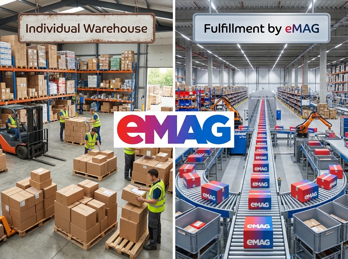 Logistika a doručování na eMAG – vlastní sklad vs. Fulfillment by eMAG