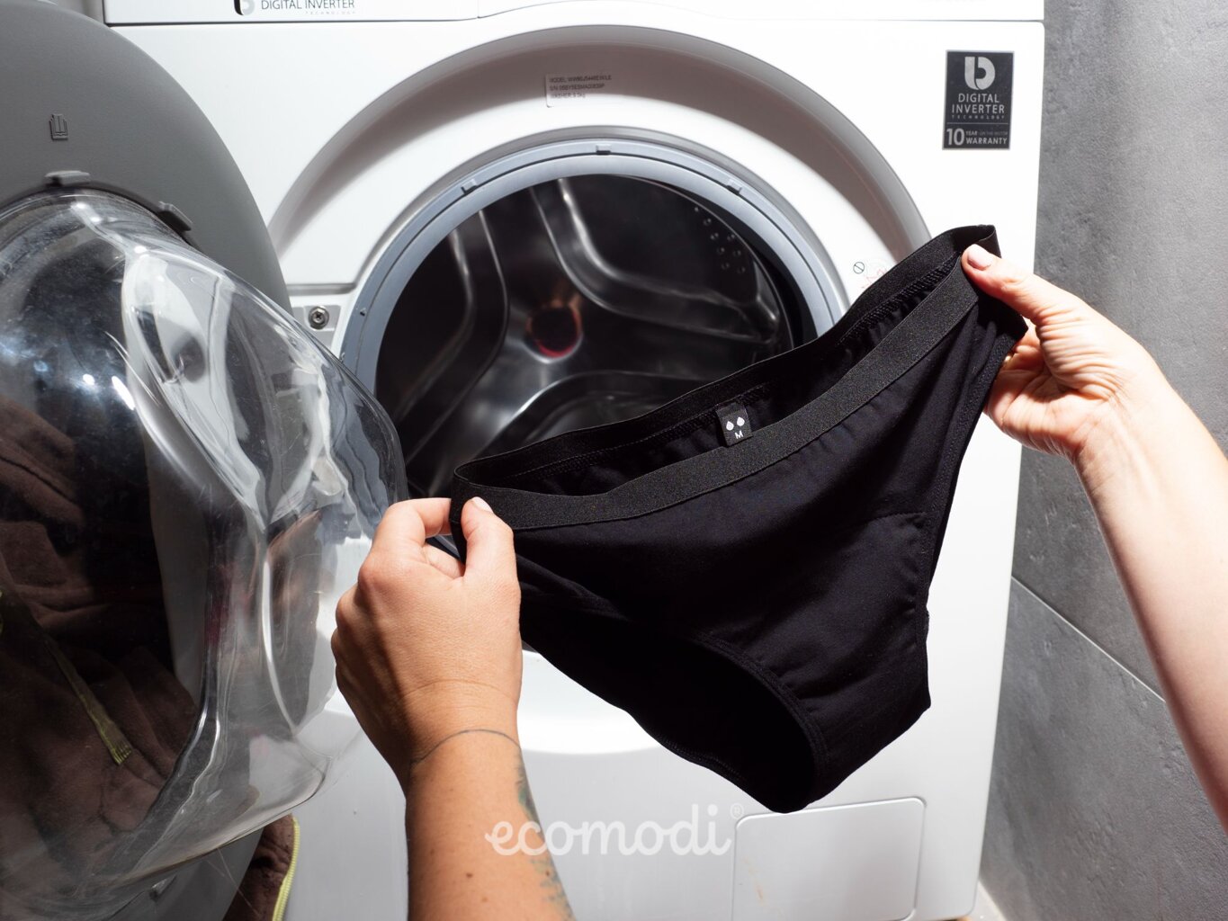 Praní a sušení menstruačních kalhotek