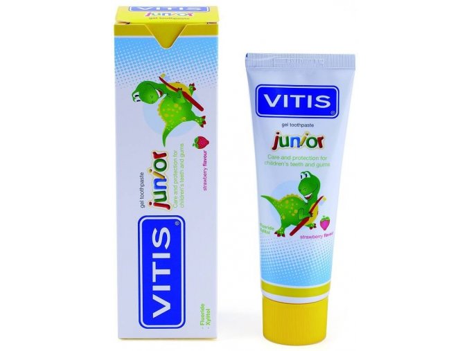 Dětský bezlepkový zubní gel Vitis Junior 75 ml.