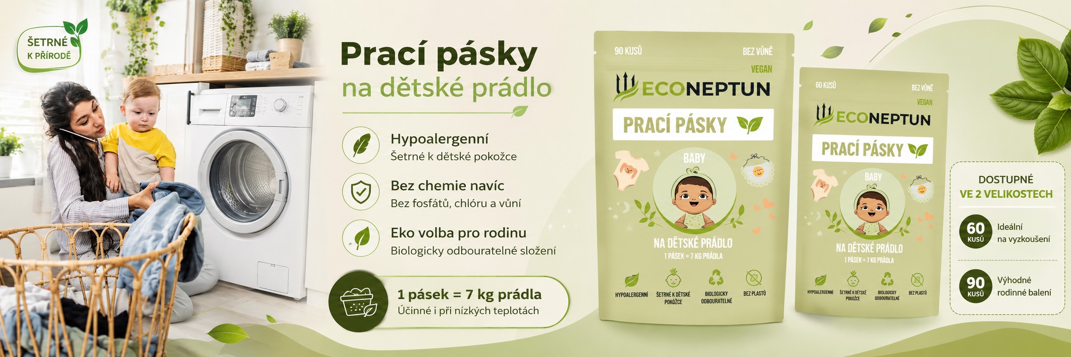prací pásky