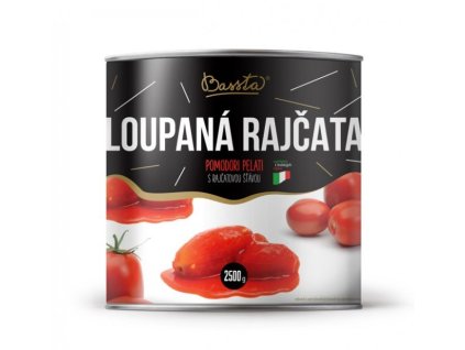 paradajky lupane cele bassta 2500 g plech