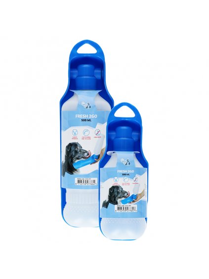 CoolPets cestovní láhev s miskou Fresh 2GO ecopets