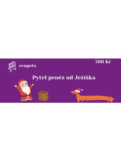 Pytel peněz od Ježíška 700 dukátů Dárkový poukaz