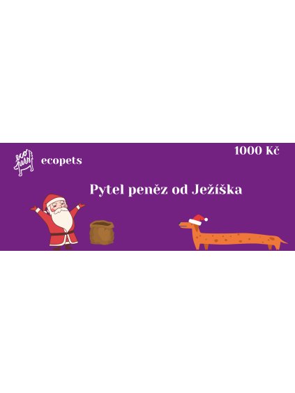 Pytel peněz od Ježíška 1000 dukátů - Dárkový poukaz