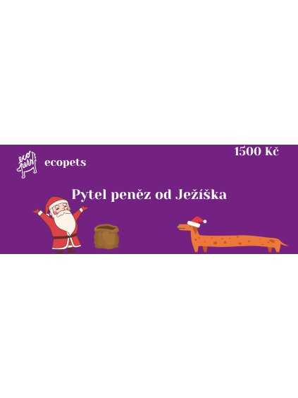 Pytel peněz od Ježíška 1500 dukátů Dárkový poukaz