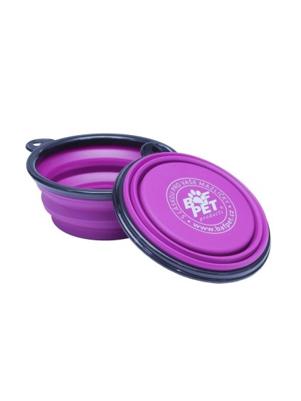 cestovni miska pro psy fuchsie ecopets (kopie)