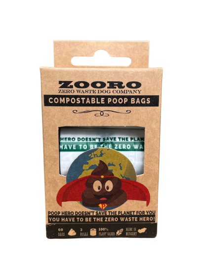 ecopets zooro kompostovatelne sacky na hovinka 60 ks