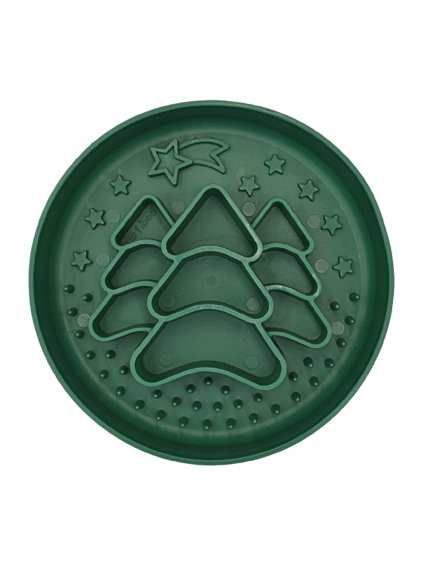 Fiboo ecopets Zpomalovací miska pro psy Slow Fiboowl Xmas Dark Green