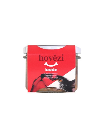 Hovězí maso v skle pro kočky, Hundebar, Ecopets