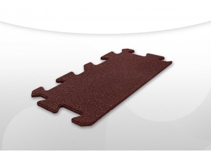 ecoprotect terasz és sport puzzle gumilap vörös szegélyelem 50x25x1 cm, újrahasznosított gumiból 1