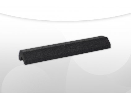 ecoprotect gumi parkolási sarokvédő fali ütköző elem fekete ragasztható 50x12x6 cm, újrahasznosított gumiból 3