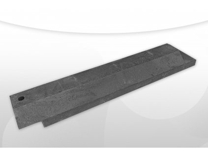 ecoprotect műanyag sávelválasztó, kamion parkolási ütköző közelem, fekete 110x24,5x12 cm, újrahasznosított műanyagból 1