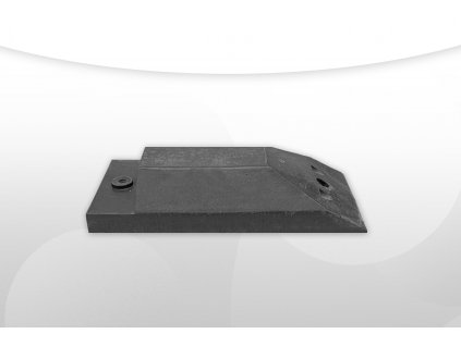 ecoprotect műanyag sávelválasztó, kamion parkolási ütköző kezdőelem, fekete 48x24,5x12 cm, újrahasznosított műanyagból 3