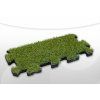 ecoprotect terasz és sport műfűborítású gumi puzzle zöld szegélyelem 50x25x2,5 cm, újrahasznosított gumiból