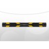 ecoprotect gumi parkolási ütköző fényvisszaverő csíkokkal, hosszú 183x15x10 cm, újrahasznosított gumiból 4