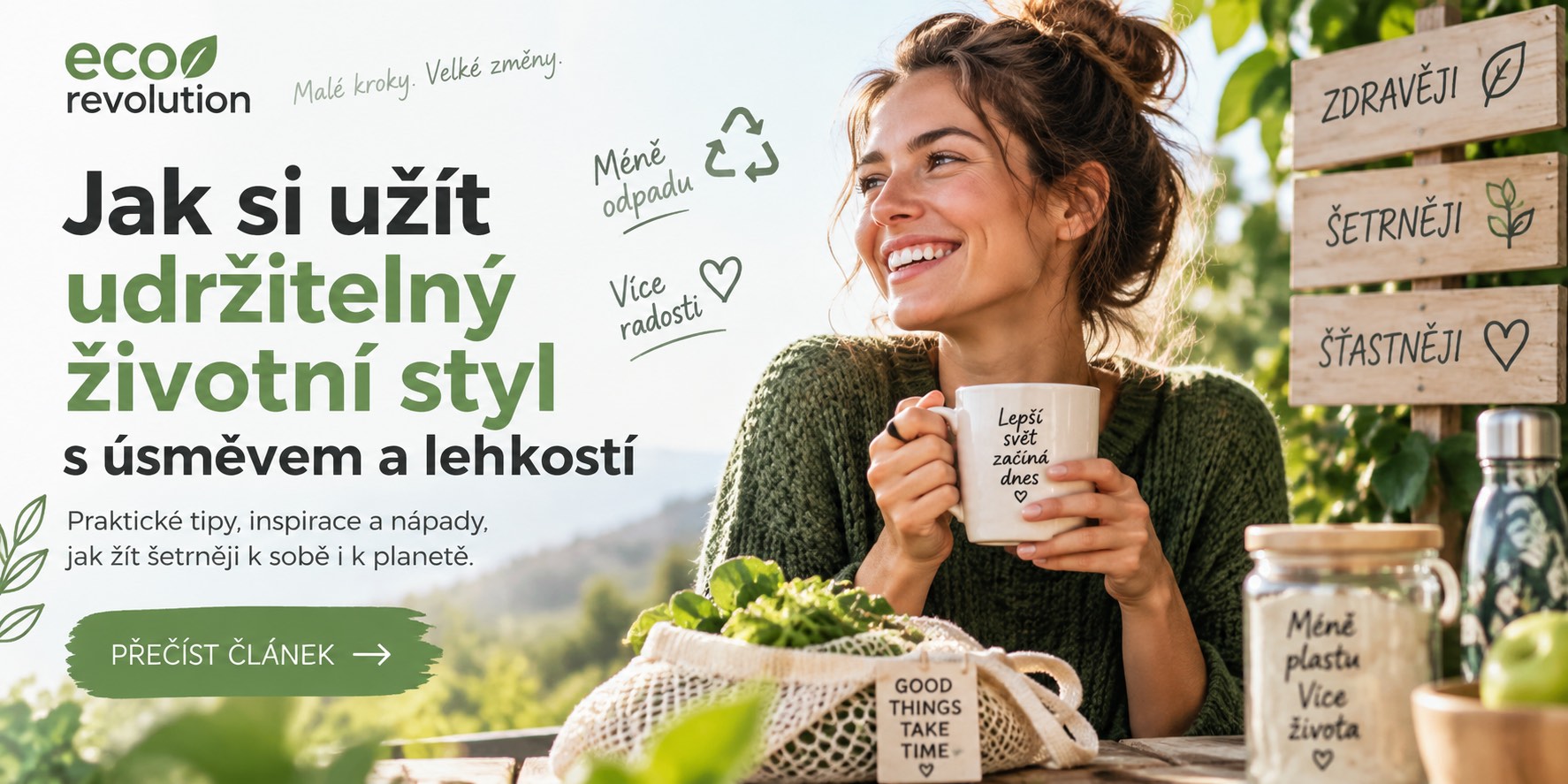 Jak si užít udržitelný životní styl s úsměvem a lehkostí