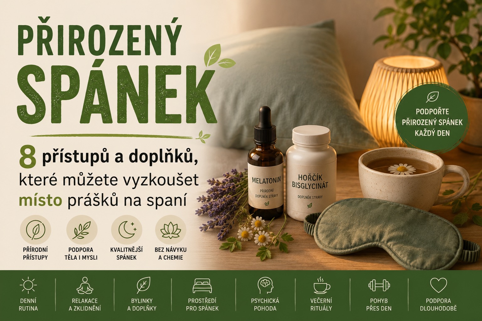 Přirozený spánek: 8 přístupů a doplňků, které můžete vyzkoušet místo prášků na spaní